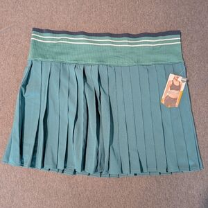 Teal Pleated Women's Skort